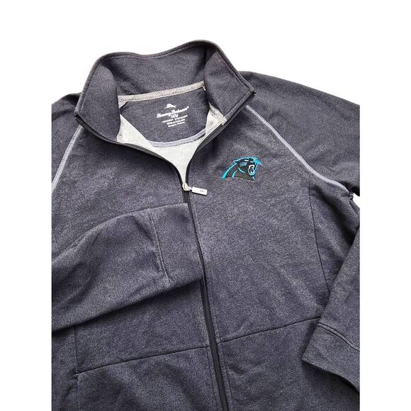 Tommy Bahama Jackets & Blazers - Carolina Panthers TOMMY BAHAMA womens Full zip Jacket Logo,pockets cotton blend